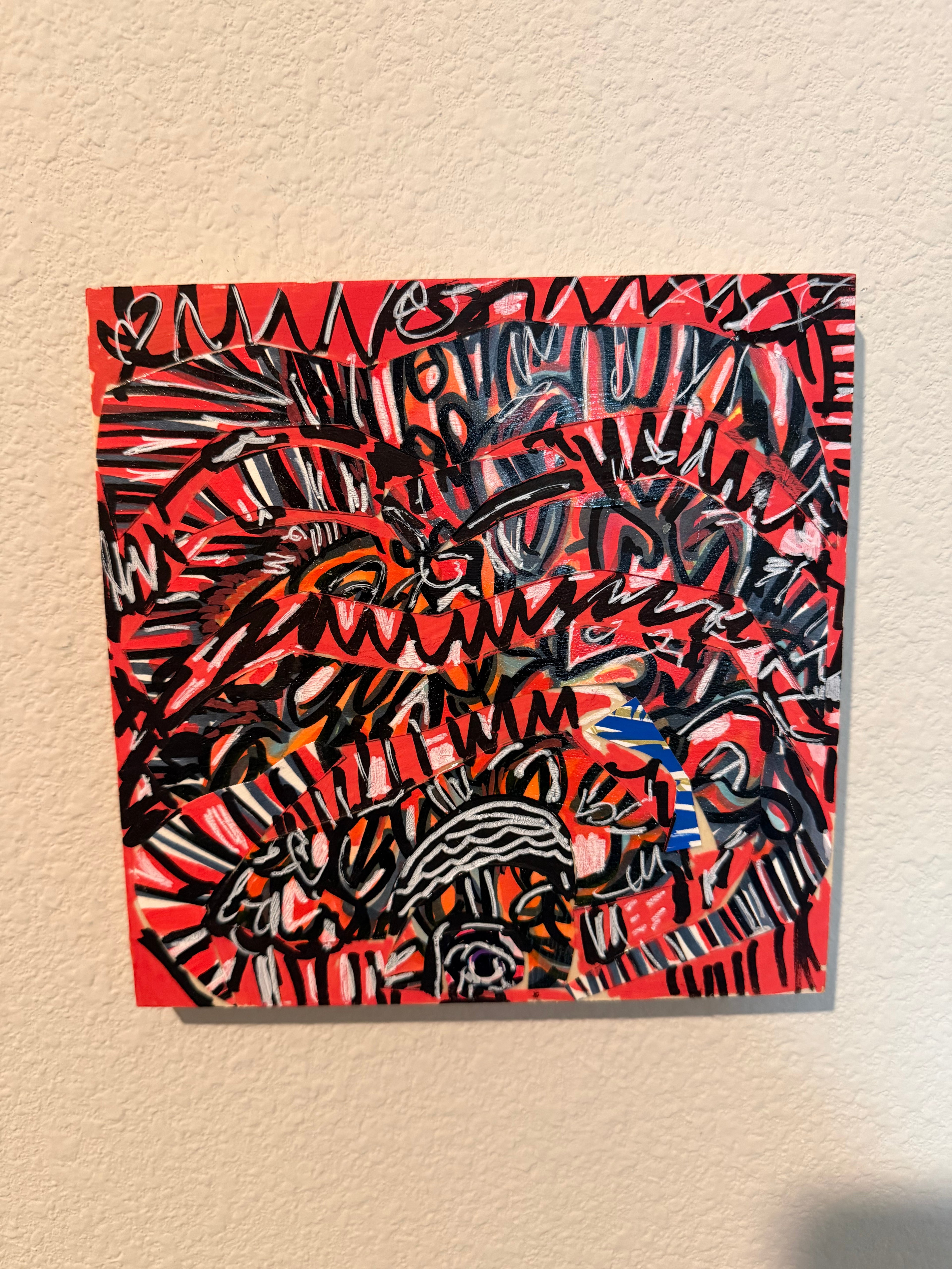 Orange zigzag