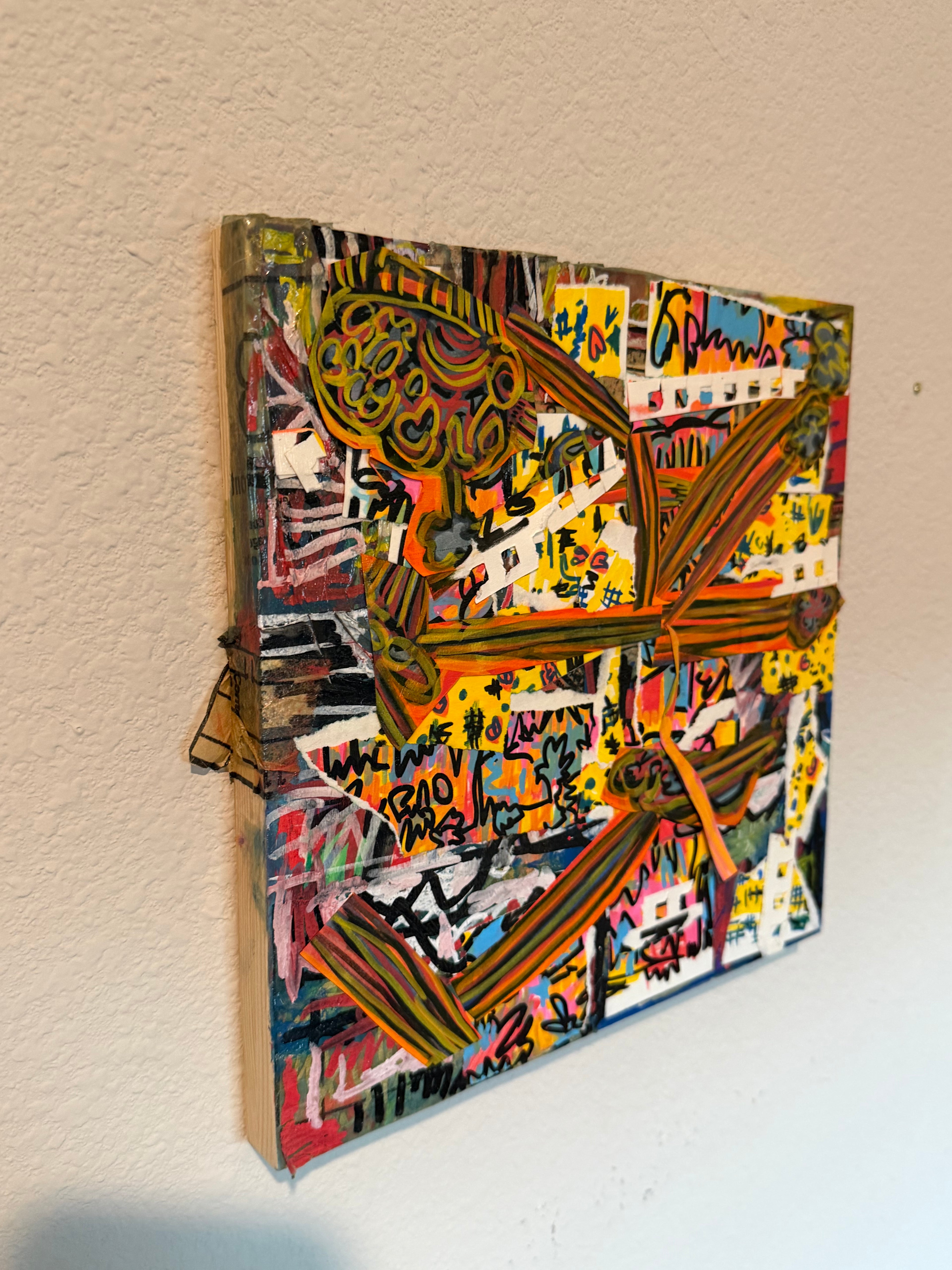Yellow and orange stripe